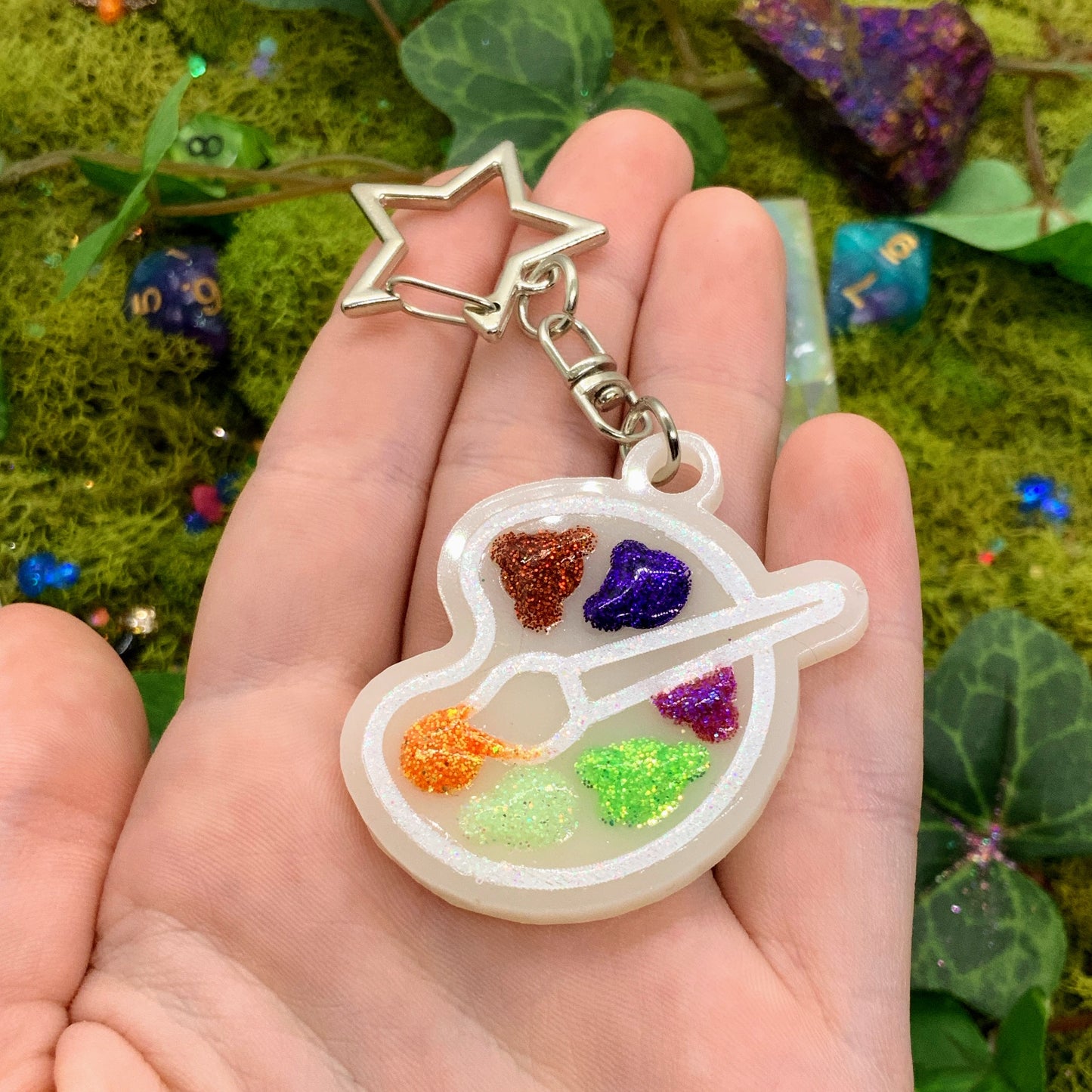 LIMITED paint palette keychains