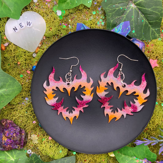 flaming hearts
