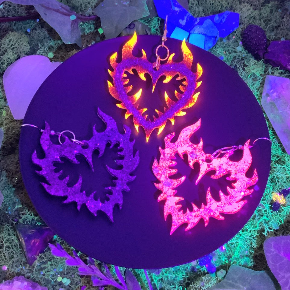 flaming hearts