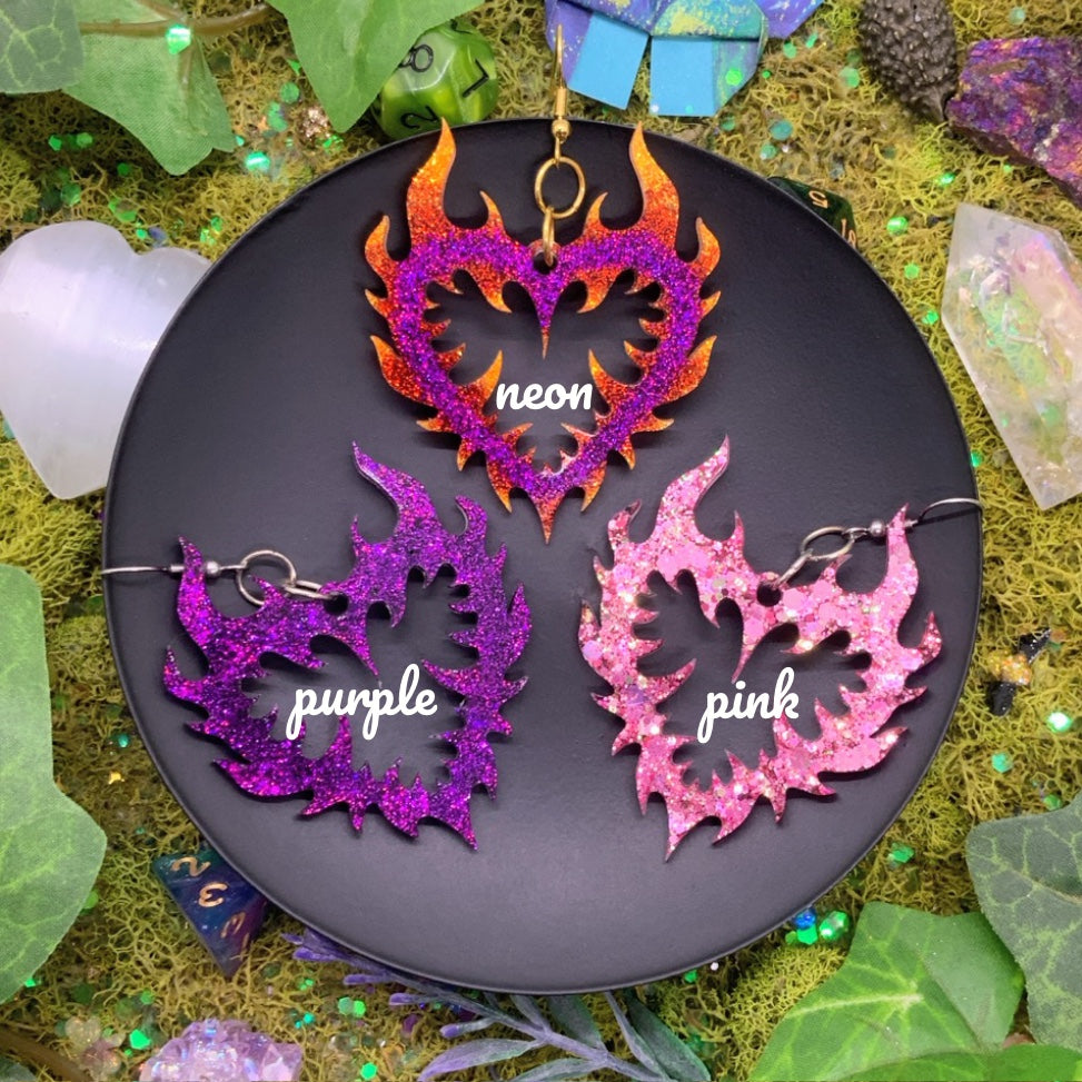 flaming hearts