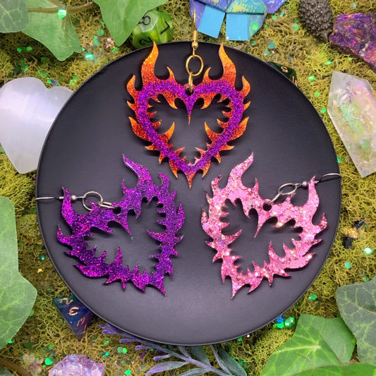 flaming hearts