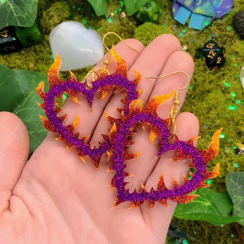 flaming hearts