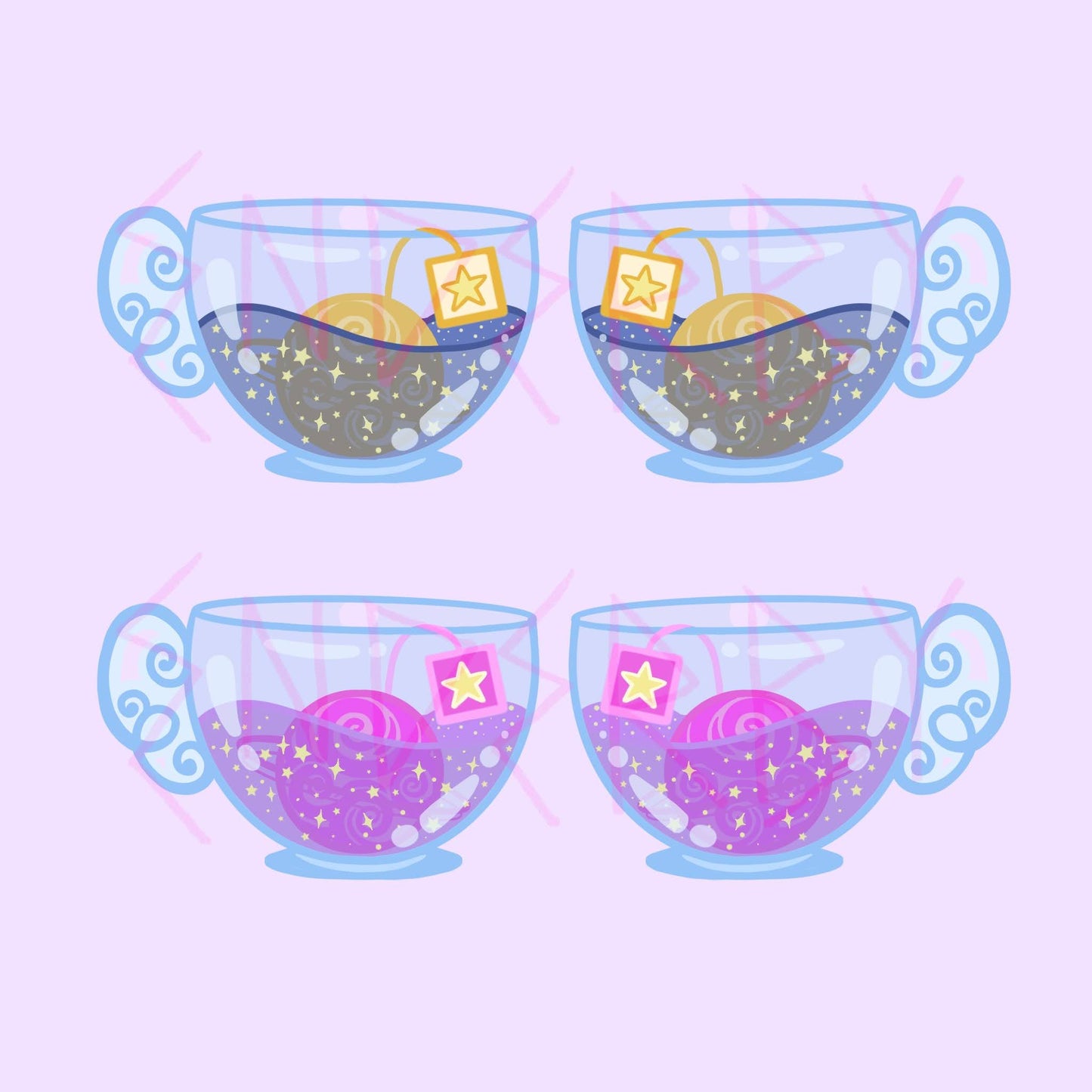 starry teacups